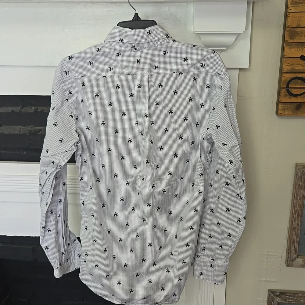 Brooks Brothers White Patterned Shirt - Picture 10 of 10
